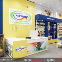 Thiết kế cửa hàng sơn 40m2 Klips Nano ở Hoài Đức, Hà Nội